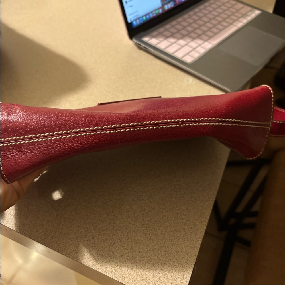 Kate Spade New York Red Leather Turn Lock Shoulder Bag - Picture 4 of 10